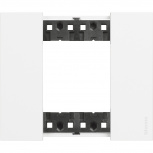 Bticino Placa de Pared KA4802KW, 2 Puertos, Blanco