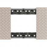 Bticino Placa de Pared KA4803MM, 3 Puertos, Óptico