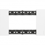 Bticino Placa para Pared KA4804KW, 4 Puertos, 1 Pieza, Blanco