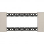 Bticino Placa de Pared KA4806KM, 3 Puertos, Arena