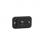 Bticino Tomacorriente KG4188AC, 4 Enchufes, 127V, 15A, Negro
