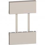 Bticino Placa de Pared KM51, 2 Puertos, Blanco