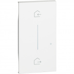 Bticino Tapa de Pared Entrar y Salir KW40M2, 2 Módulos, Blanco