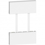 Bticino Placa de Pared KW51, 2 Puertos, Blanco