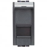 Bticino Conector RJ-45 Cat5e L4279C5E, 1 Puerto, Negro