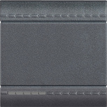 Bticino Tapa de Pared L4915M2N, 2 Módulos, Antracita