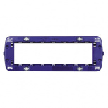 Bticino Placa de Pared LN4707, 7 Puertos, Azul