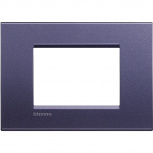 Bticino Placa para Pared LNA4803CB, 3 Puertos, 1 Pieza, Azul