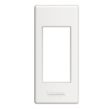 Bticino Placa para Pared LND4811BI, 1 Puerto, 1 Pieza, Blanco