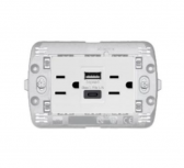 Bticino Tomacorriente N4188AC, 2 Enchufes, 127V, 15A, Blanco