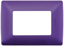 Bticino Placa de Pared QZ4803M3BLL, 3 Puertos, Lavanda