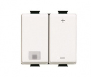 Bticino Atenuador QZ5713, 2 Botones, Blanco