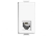 Bticino Caja para Pared QZ5958/11N, RJ-11, 1 Puerto, Blanco