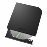 Buffalo Quemador de DVD, DVD+R 8x/DVD+RW 8x, USB 3.2, Externo, Negro