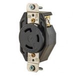 Burndy Tomacorriente 70530FR, 1 Enchufes, 125V, 30A, Negro