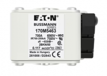 Bussmann Fusible Industrial 170M5463, Clase aR, 700A, 690V