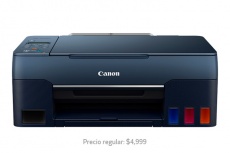 Multifuncional Canon Pixma G3160, Color, Inyección, Tanque de Tinta, Inalámbrico, Print/Scan/Copy, Azul