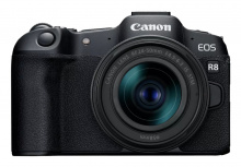 Cámara Reflex Canon EOS R8, Full Frame, 24.2MP, Lente 24-50mm RF
