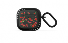 Casetify Bounce Floral, Funda para AirPods 4ta Generación, Negro