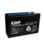CDP Batería de Sellado SLB 12-7.2, VRLA, 7200mAh, 12V, Negro