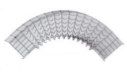 Charofil Curva Pre-Fabricada de 90°, 300/33mm, Electro Zinc (EZ)