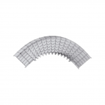 Charofil Curva Pre-Fabricada de 90°, 54/100mm, Electro Zinc (EZ)