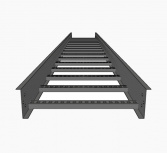 Charofil Escalera Portacables CH-E89PX9AK, Aluminio, 3.6 Metros, hasta 205 Cables, Gris