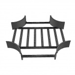 Charofil Derivación en X Horizontal, Peralte 3 1/4", Ancho 6", Radio 8", Aluminio