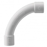 Charofil Curva de Radio Estrecho PVC 1'', Gris