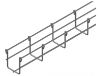 Charofil Charola Tipo Malla para Rack, 50/66mm, 3 Metros, hasta 52 Cables, Electro Zinc (EZ)