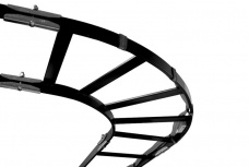 Chatsworth Products Curva Horizontal Exterior de 12", Acero Tubular