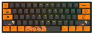 Teclado Gamer Checkpoint KX-400-NA RGB, Teclado Mecánico, Switch Red, Alámbrico, Negro/Naranja (Inglés)