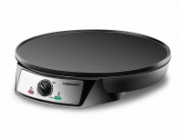 Chefman Crepera RJ33-C-V2-MX, Antiadherente, Negro