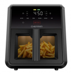 Chefman Freidora de Aire RJ38-7TW-MX, 6 Litros, 1750W, 232°C, Negro