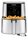 Chefman Freidora de Aire RJ38SQSS-5T2P, 4.7 Litros, 1300W, 232°C, Plata