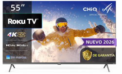 Chiq Smart TV LED 55U721XR 55", 4K Ultra HD, Negro