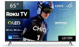 Chiq Smart TV QLED U610M 65", 4K Ultra HD, Negro