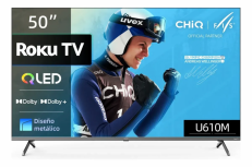 Chiq Smart TV QLED 50U610M 50", 4K Ultra HD, Negro