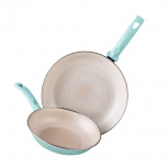 Cinsa Juego de Sartenes Talavera, 2 Piezas, Antiadherente, Verde