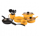 Cinsa Batería de Cocina Praktica, Acero Vitrificado, 12 Piezas