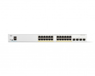 Switch Cisco Gigabit Ethernet Catalyst 1300, 24 Puertos PoE+ 10/100/1000Mbps + 4 Puertos SFP, 370W, 56 Gbit/s, 16000 Entradas - Administrable  image