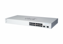 Switch Cisco Gigabit Ethernet Business CBS220, 16 Puertos PoE 10/100/1000 + 2 Puertos SFP, 130W, 36 Gbit/s, 8.192 Entradas - Administrable