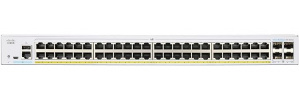 Switch Cisco Gigabit Ethernet Business 350, 48 Puertos PoE+ 10/100/1000Mbit/s + 4 Puertos SFP, 16.000 Entradas - Administrable