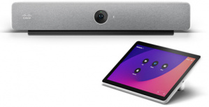 Cisco Sistema de Videoconferencia Room Bar con Micrófono/CODEC/Cámara/Pantalla Táctil, 4K Ultra HD, 2x RJ-45, 3x HDMI, 1x USB