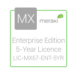 Cisco Meraki Licencia y Soporte Empresarial, 1 Licencia, 5 Años, para MX67