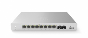 Switch Cisco Meraki Gigabit Ethernet MS120-8LP, 8 Puertos PoE 1GbE + 2 Puertos 1GbE SFP, Low PoE 67W, 20 Gbit/s, 16.000 Entradas - Administrable