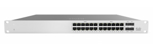 Switch Cisco Meraki Gigabit Ethernet MS125-24P-HW, 24 Puertos PoE 1GbE + 4 Puertos 10GbE SFP+, 128 Gbit/s, 370W, 32.000 Entradas - Administrable