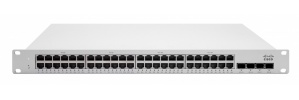 Switch Cisco Meraki Gigabit Ethernet MS225-48LP, 48 Puertos PoE 1GbE + 4 Puertos 10GbE SFP+, Low PoE 370W, 176 Gbit/s, 32.000 Entradas - Administrable  image