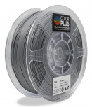 Color Plus Bobina de Filamento PLA PL175091, Diámetro 1.75mm, 1kg, Plata