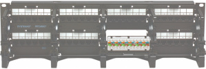 CommScope Panel de Parcheo Cat6, 48 Puertos RJ-45, 3U, Negro